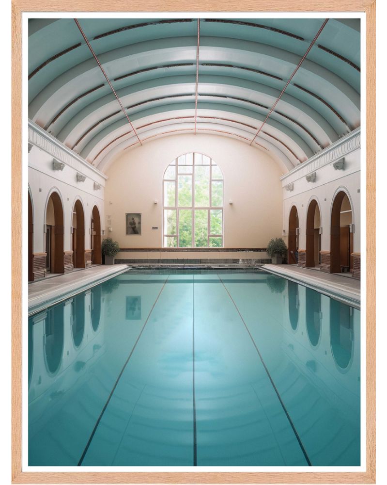 Affiche - Vintage Pools 05 (30x40 cm) - Hartman AI