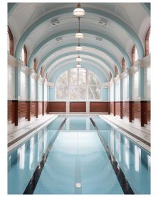 Affiche - Vintage Pools 01 (30x40 cm) - Hartman AI