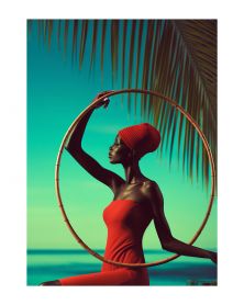 Poster - Ebony Grace 04 (30x40 cm) - Hartman AI