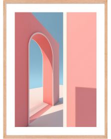 Affiche - Pinky Perspectives 01 (30x40 cm) - Hartman AI