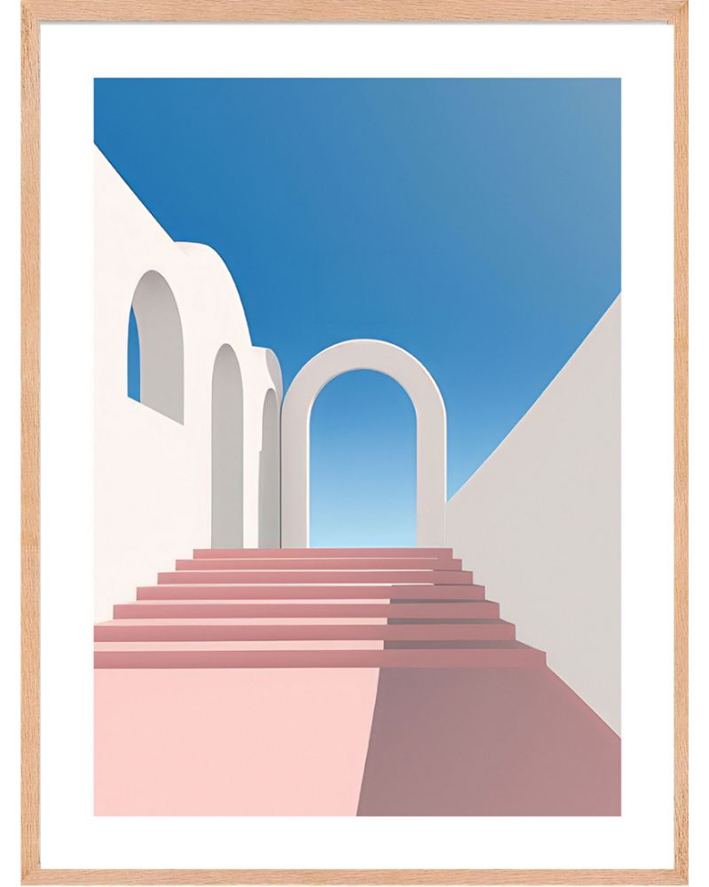 Affiche - Pinky Perspectives 05 (30x40 cm) - Hartman AI