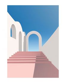 Affiche - Pinky Perspectives 05 (30x40 cm) - Hartman AI