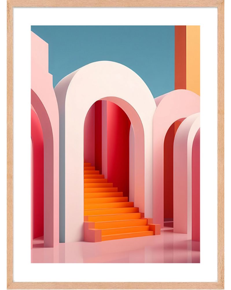 Poster - Pinky Perspectives 08 (30x40 cm) - Hartman AI