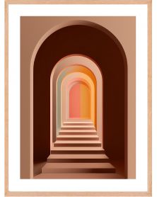 Affiche - Pinky Perspectives 09 (30x40 cm) - Hartman AI