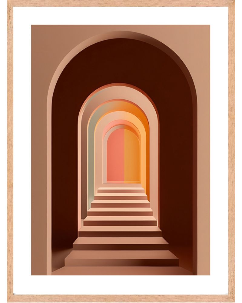 Affiche - Pinky Perspectives 09 (30x40 cm) - Hartman AI