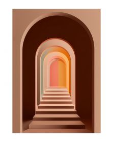 Affiche - Pinky Perspectives 09 (30x40 cm) - Hartman AI