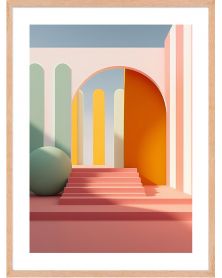 Affiche - Pinky Perspectives 10 (30x40 cm) - Hartman AI