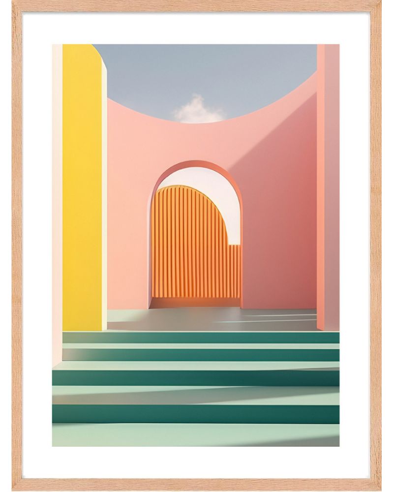 Affiche - Pinky Perspectives 12 (30x40 cm) - Hartman AI