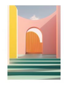 Affiche - Pinky Perspectives 12 (30x40 cm) - Hartman AI