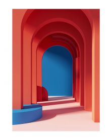 Affiche - Pinky Perspectives 13 (30x40 cm) - Hartman AI