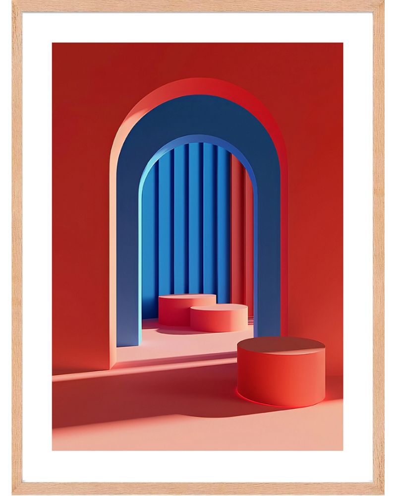 Affiche - Pinky Perspectives 14 (30x40 cm) - Hartman AI