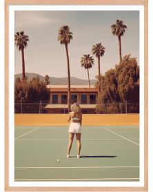 Affiche - Retro Tennis 01 (30x40 cm) - Hartman AI