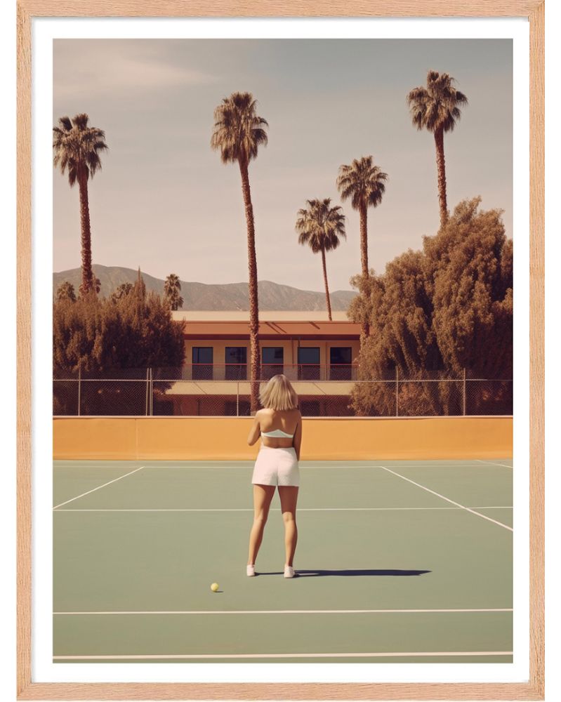 Affiche - Retro Tennis 01 (30x40 cm) - Hartman AI