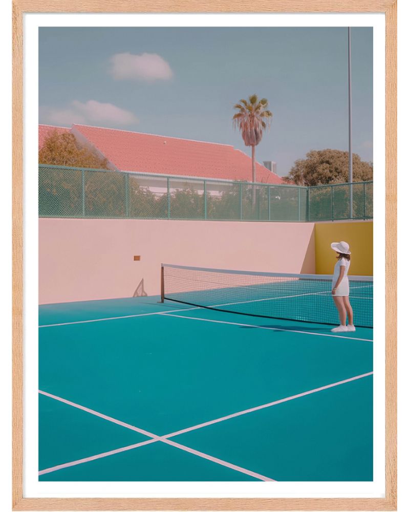 Affiche - Retro Tennis 03 (30x40 cm) - Hartman AI