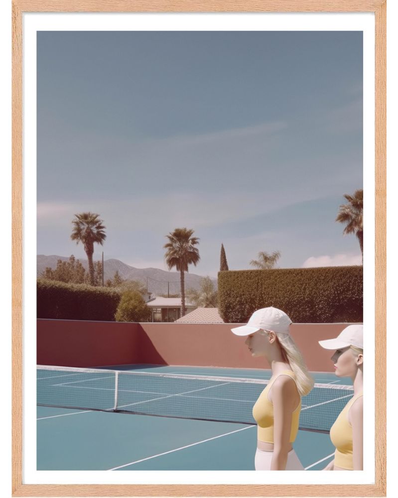 Affiche - Retro Tennis 04 (30x40 cm) - Hartman AI