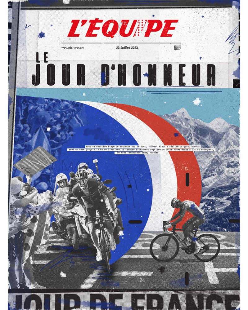 Affiche - L'Equipe - Pinot (digigraphie)