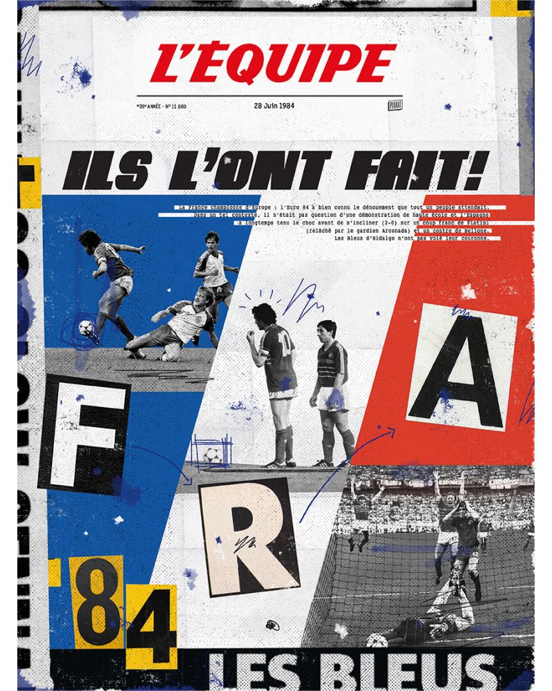 Affiche - L'Equipe - FRANCE 84 (digigraphie)