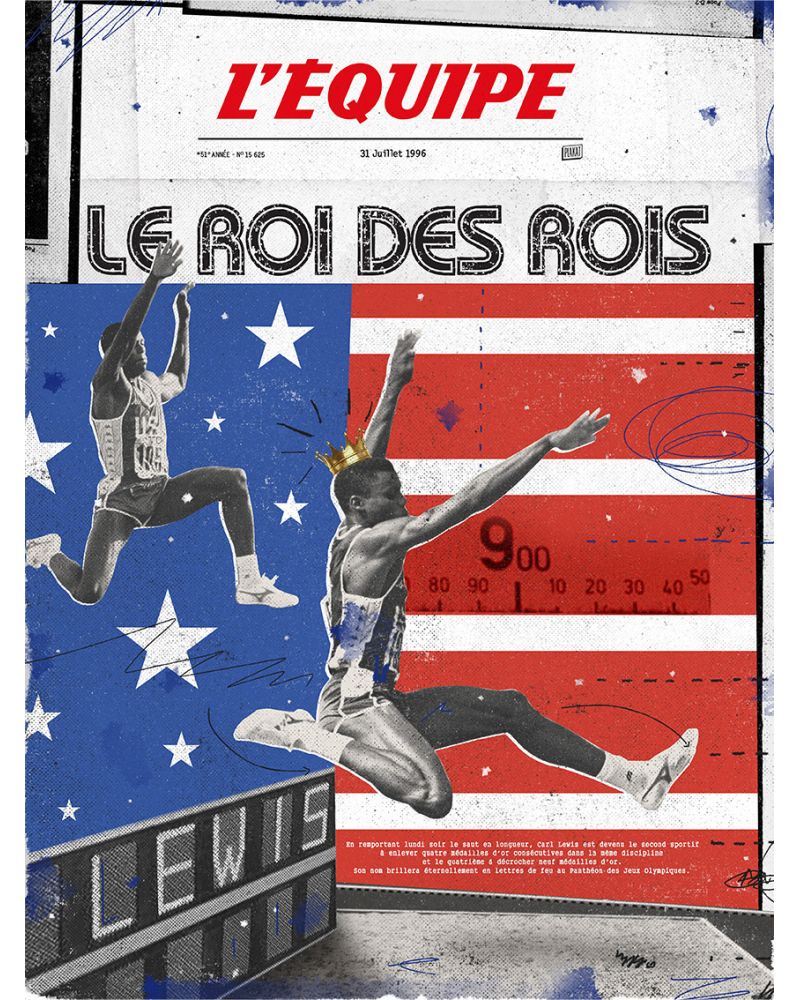 Affiche - L'Equipe - Lewis (digigraphie)