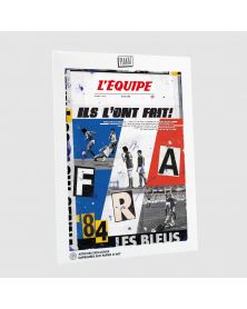 Affiche - L'Equipe - FRANCE 84 (digigraphie)