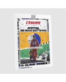 Affiche - L'Equipe - Senna (digigraphie)