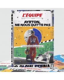 Affiche - L'Equipe - Senna (digigraphie)