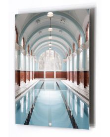 Tableau sur verre acrylique - Vintage Pools 01 (27,94 x 35,56 cm) - Hartman AI