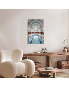 Acrylic Glass Artwork - Vintage Pools 01 (18 x 24 in) - Hartman AI