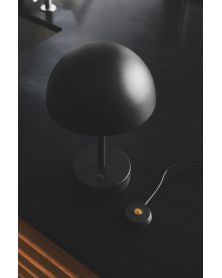 Doris by Kubbick, Indoor-Outdoor Wireless Table Lamp - Black