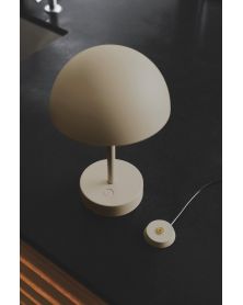 Doris by Kubbick, Indoor-Outdoor Wireless Table Lamp - Beige