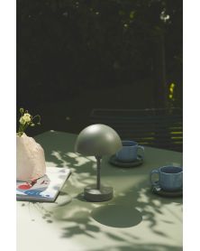 Doris by Kubbick, Indoor-Outdoor Wireless Table Lamp - Olive Green