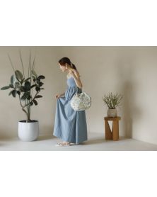 Shupatto Japanese Recycled Shopping Bag size M - Peaceful Morning