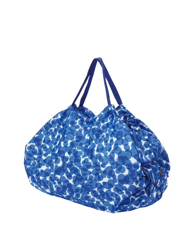 Shupatto Compact Japanese Shopping Bag size L - UMI (Ocean)