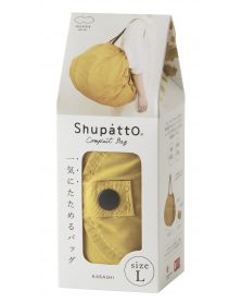 Shupatto Compact Japanese Shopping Bag size L - KARASHI (Mustard)