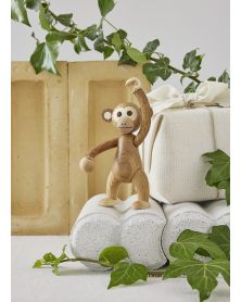 Jolly Monkey, figurine en bois par Chresten Sommer, Spring Copenhagen