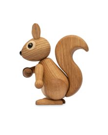 Hazel Squirrel, Wood Figurine by Chresten Sommer, Spring Copenhagen