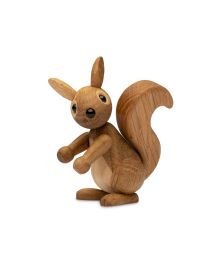 Peanut Baby squirrel, Wood Figurine by Chresten Sommer, Spring Copenhagen