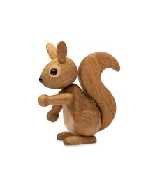 Peanut Baby squirrel, Wood Figurine by Chresten Sommer, Spring Copenhagen