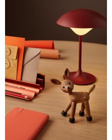 Spot Deer calf, Wood Figurine by Chresten Sommer, Spring Copenhagen