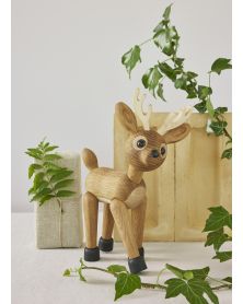 Star Deer, Wood Figurine by Chresten Sommer, Spring Copenhagen