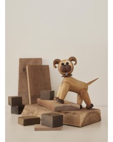 Buddy Dog, Wood Figurine by Chresten Sommer, Spring Copenhagen