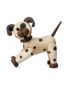 Joy Standing puppy, Wood Figurine by Chresten Sommer, Spring Copenhagen