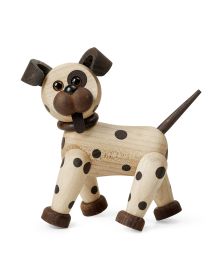 Joy Standing puppy, Wood Figurine by Chresten Sommer, Spring Copenhagen