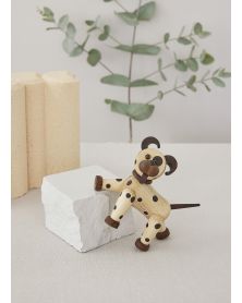 Joy Standing puppy, Wood Figurine by Chresten Sommer, Spring Copenhagen