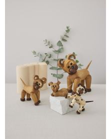 Joy Standing puppy, Wood Figurine by Chresten Sommer, Spring Copenhagen