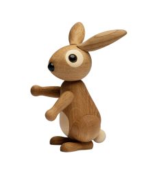 Bonnie Standing rabbit, Wood Figurine by Chresten Sommer, Spring Copenhagen