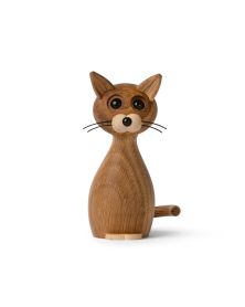 Lucky Cat, figurine en bois par Chresten Sommer, Spring Copenhagen