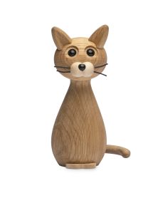 Brave Cat, Wood Figurine by Chresten Sommer, Spring Copenhagen