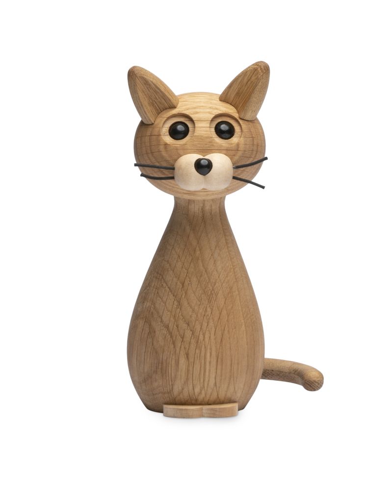 Brave Cat, Wood Figurine by Chresten Sommer, Spring Copenhagen