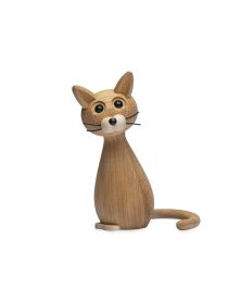 Brave Cat, Wood Figurine by Chresten Sommer, Spring Copenhagen