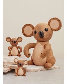 Joey Baby koala, figurine en bois par Chresten Sommer, Spring Copenhagen